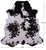 Tricolor Natural Cowhide Rug - Large 6'10"H x 6'4"W