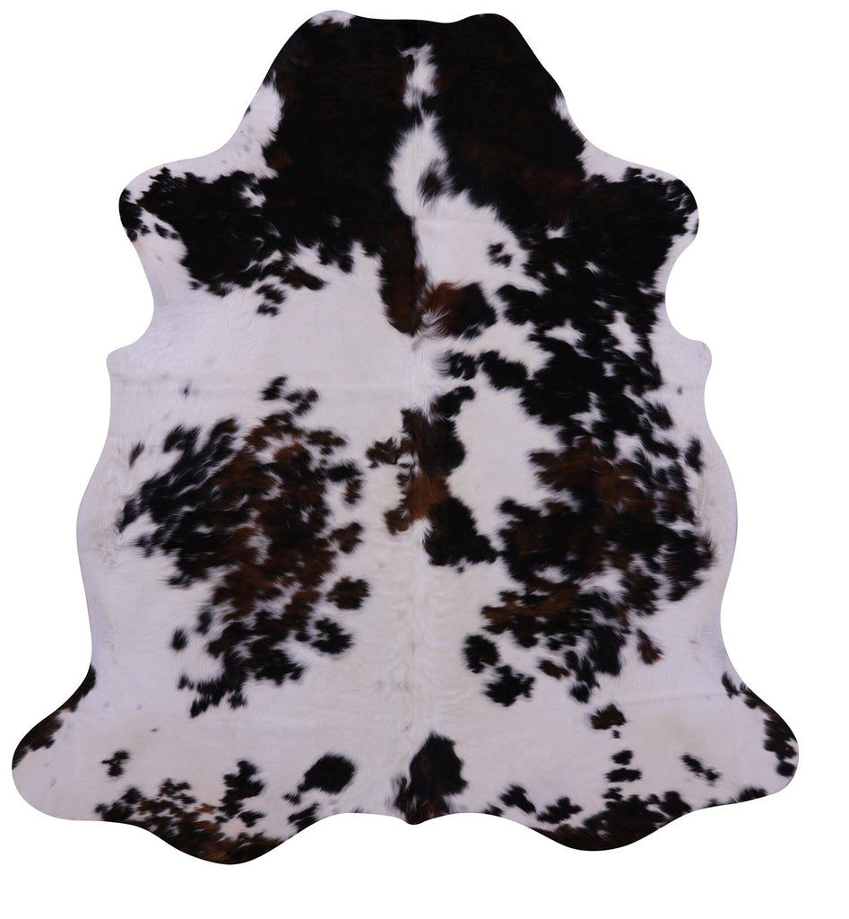 Tricolor Natural Cowhide Rug - Large 6'10"H x 6'4"W