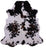 Tricolor Natural Cowhide Rug - Large 6'10"H x 6'4"W