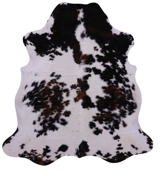 Tricolor Natural Cowhide Rug - Large 6'10"H x 6'4"W