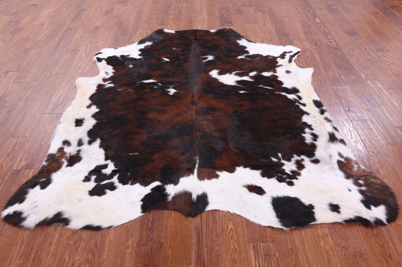 Tricolor Natural Cowhide Rug - Large 6'7"H x 6'6"W