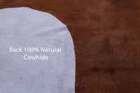 Thumbnail for Brindle Brown Natural Cowhide Rug - Large 7'5