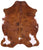 Brindle Brown Natural Cowhide Rug - Large 7'5"H x 6'2"W