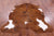 Brindle Brown Natural Cowhide Rug - Large 7'5"H x 6'2"W