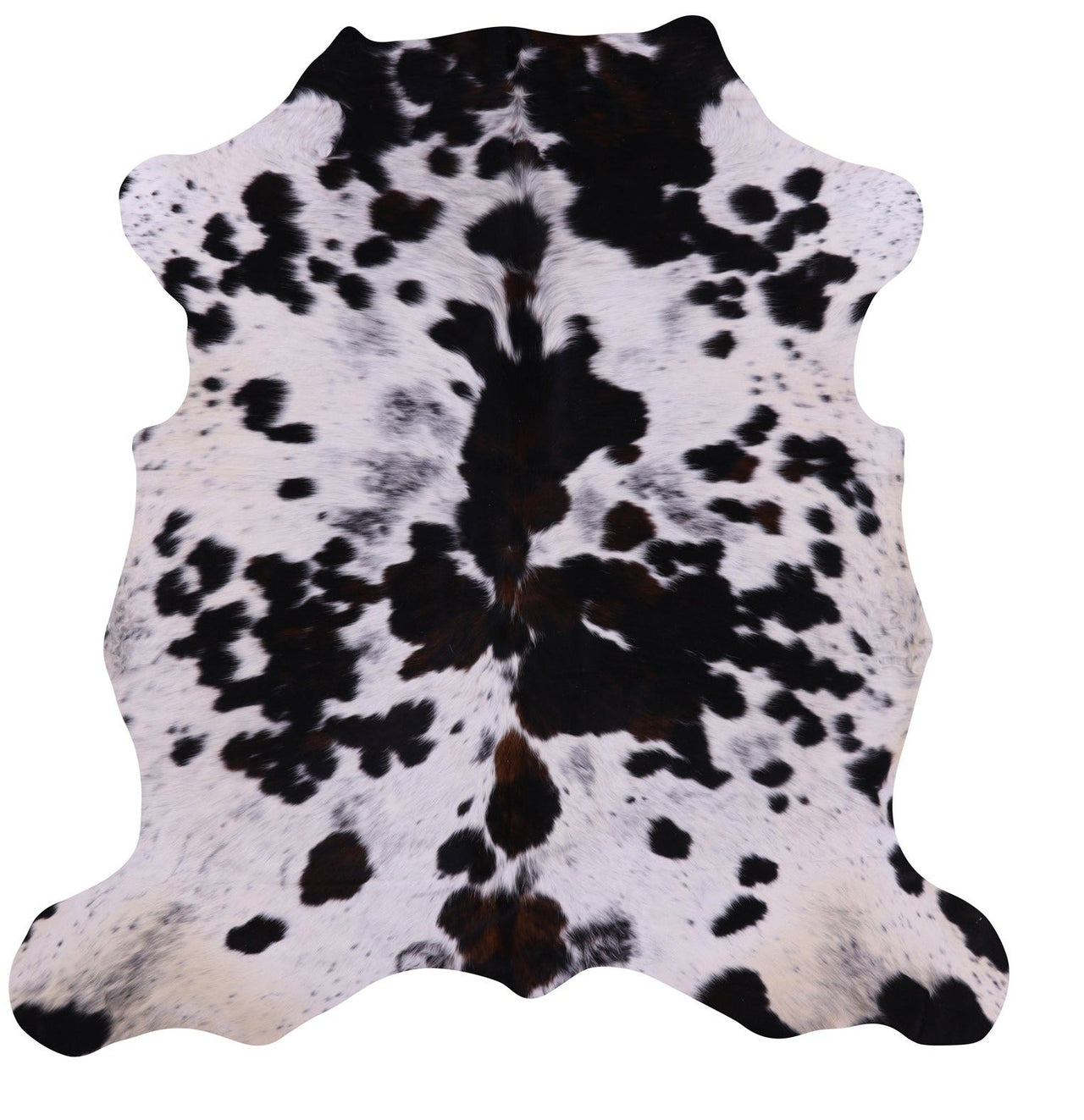 Tricolor Natural Cowhide Rug - Large 6'8"H x 6'6"W