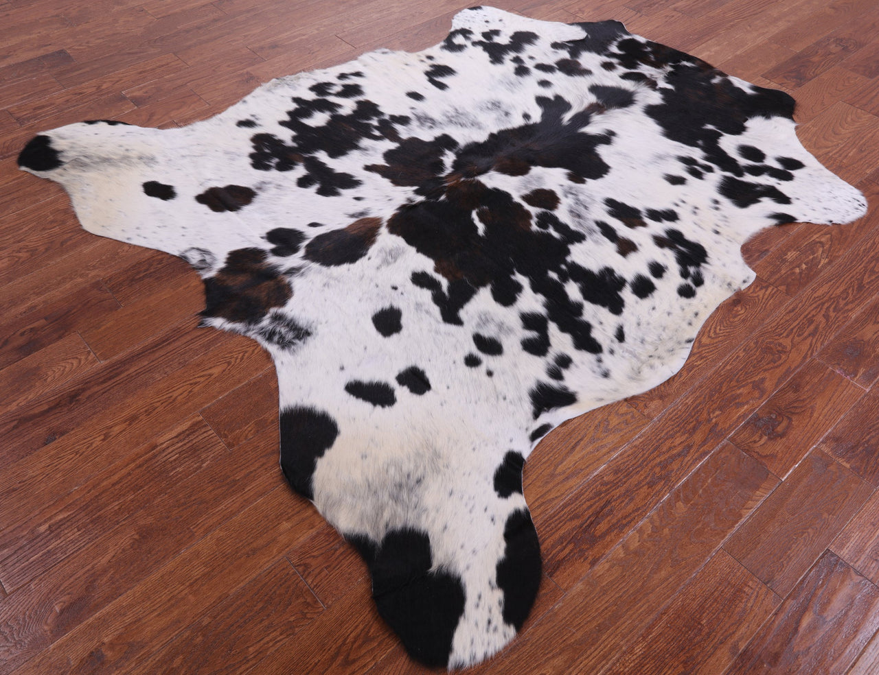 Tricolor Natural Cowhide Rug - Large 6'8"H x 6'6"W