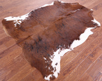 Thumbnail for Brindle Brown Natural Cowhide Rug - Large 6'9