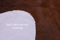 Thumbnail for Brindle Brown Natural Cowhide Rug - Large 6'9