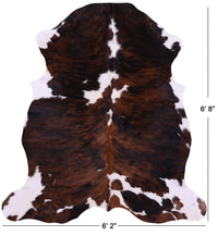 Thumbnail for Tricolor Natural Cowhide Rug - Large 6'8