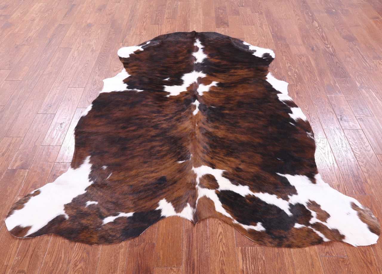 Tricolor Natural Cowhide Rug - Large 6'8"H x 6'2"W