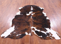 Thumbnail for Tricolor Natural Cowhide Rug - Large 6'8