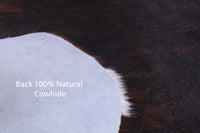 Thumbnail for Brindle Tricolor Natural Cowhide Rug - Large 6'3