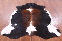 Thumbnail for Tricolor Natural Cowhide Rug - XLarge 7'3