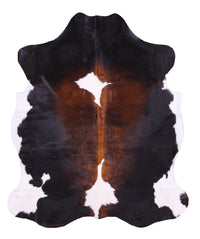 Thumbnail for Tricolor Natural Cowhide Rug - XLarge 7'3