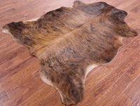 Thumbnail for Brindle Brown Natural Cowhide Rug - Large 6'11