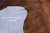 Brindle Brown Natural Cowhide Rug - Large 6'11"H x 6'2"W
