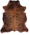 Brindle Brown Natural Cowhide Rug - Large 6'11"H x 6'2"W