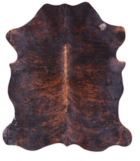 Thumbnail for Brindle Brown Natural Cowhide Rug - Large 6'11