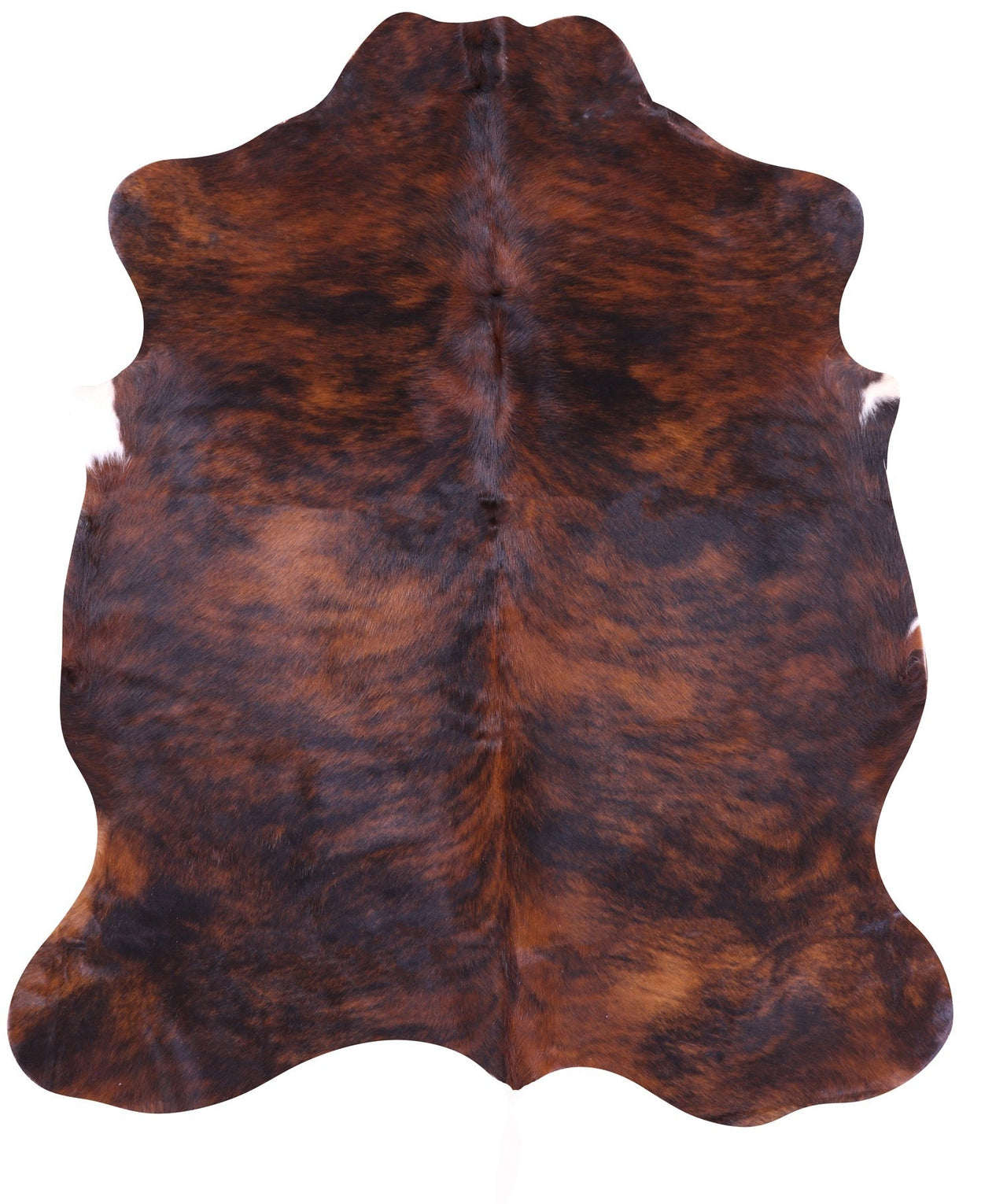 Brindle Brown Natural Cowhide Rug - Large 6'9"H x 5'8"W