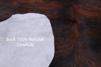 Thumbnail for Brindle Brown Natural Cowhide Rug - Large 6'9