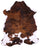 Brindle Tricolor Natural Cowhide Rug - Large 6'6"H x 5'9"W