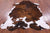 Brindle Tricolor Natural Cowhide Rug - Large 6'6"H x 5'9"W