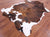 Brindle Tricolor Natural Cowhide Rug - Large 6'6"H x 5'9"W
