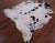 Salt & Pepper Natural Cowhide Rug - Large 6'9"H x 6'2"W