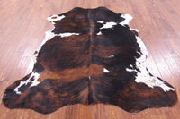 Thumbnail for Brindle Tricolor Natural Cowhide Rug - Large 6'11