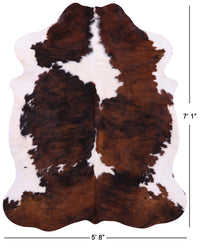 Thumbnail for Brindle Natural Cowhide Rug - Large 7'1