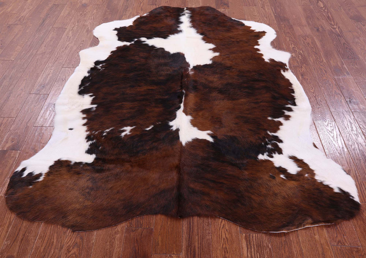 Brindle Natural Cowhide Rug - Large 7'1"H x 5'8"W