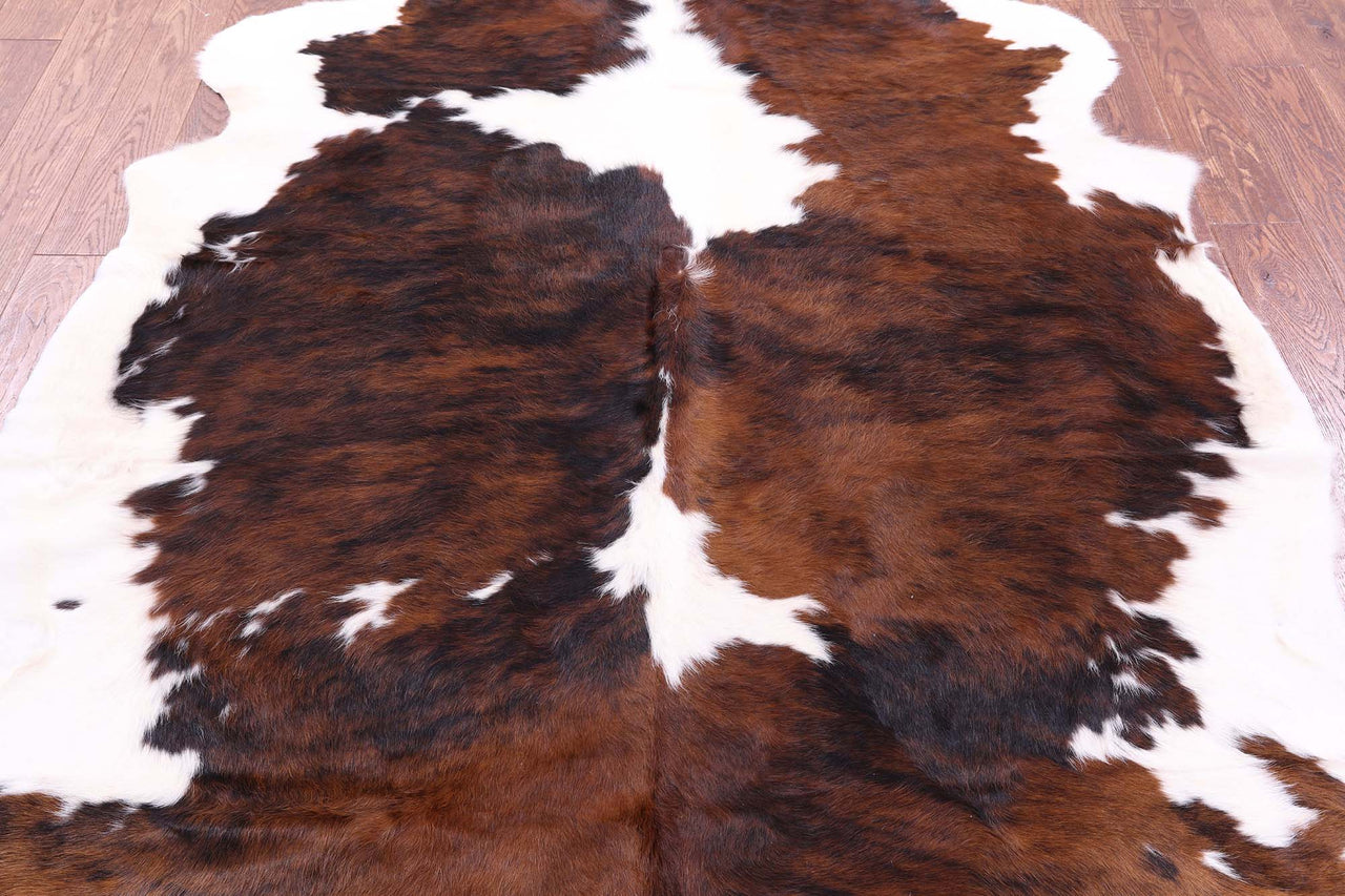 Brindle Natural Cowhide Rug - Large 7'1"H x 5'8"W