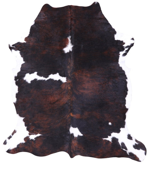 Tricolor Natural Cowhide Rug - Large 6'11