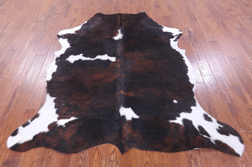 Tricolor Natural Cowhide Rug - Large 6'11