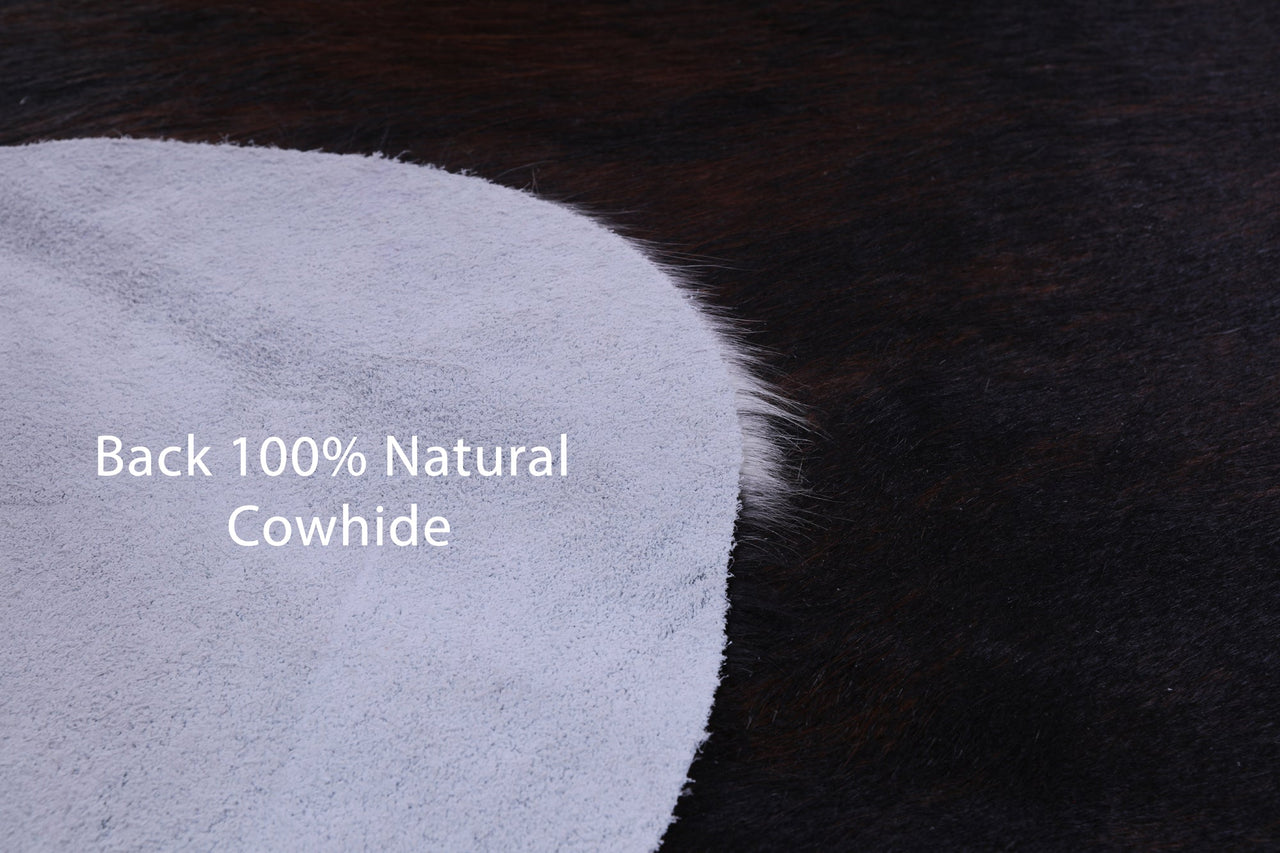 Tricolor Natural Cowhide Rug - Large 6'11"H x 6'5"W