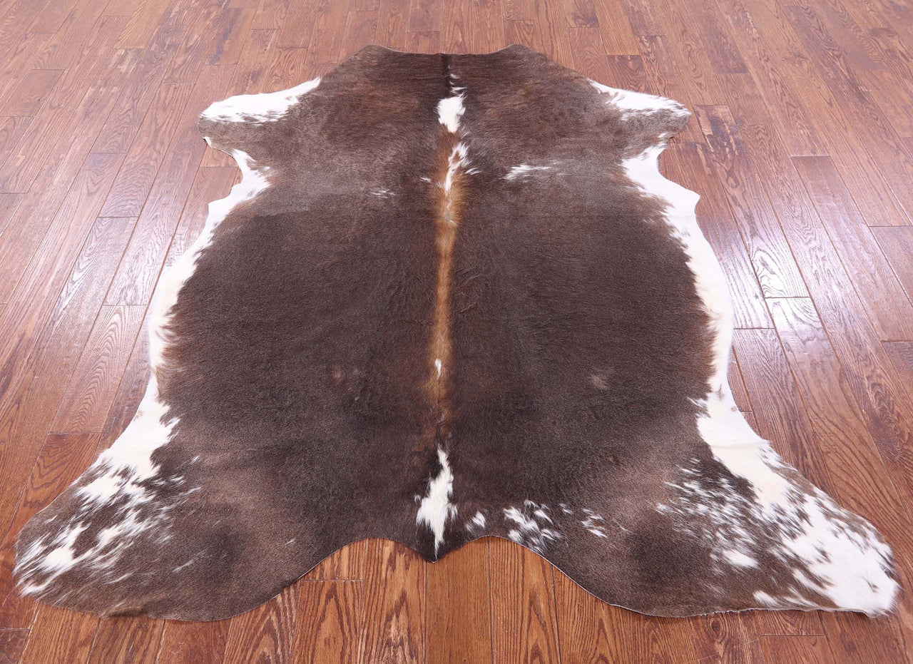 Brown Natural Cowhide Rug - Large 6'11"H x 6'0"W