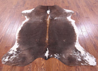 Thumbnail for Brown Natural Cowhide Rug - Large 6'11