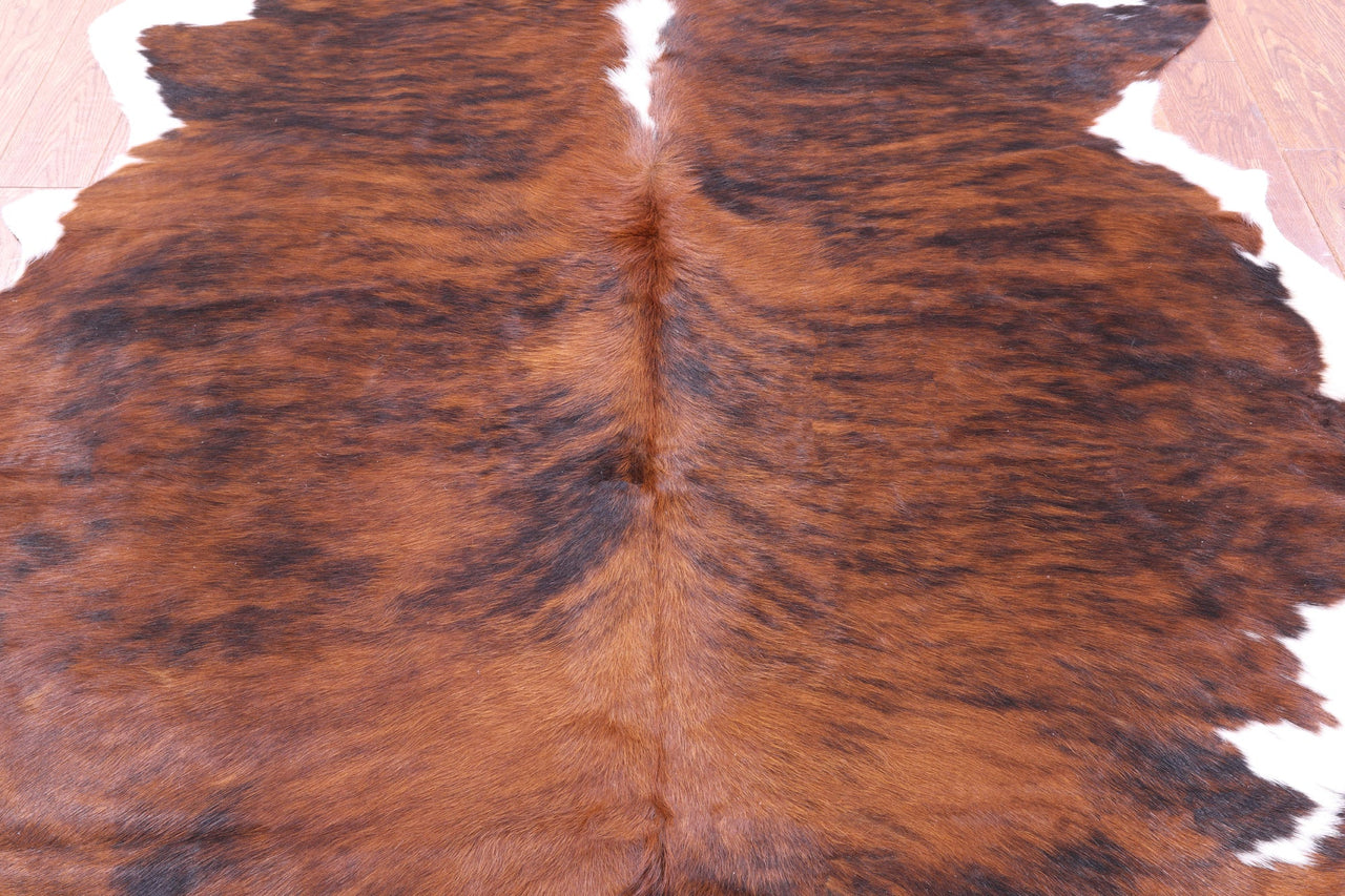 Brindle Natural Cowhide Rug - Large 6'11"H x 5'6"W