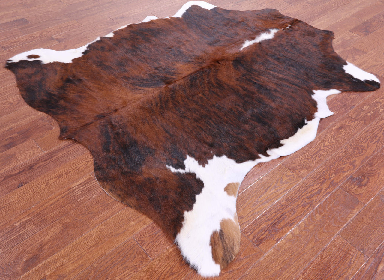 Brindle Natural Cowhide Rug - Large 6'11"H x 5'6"W