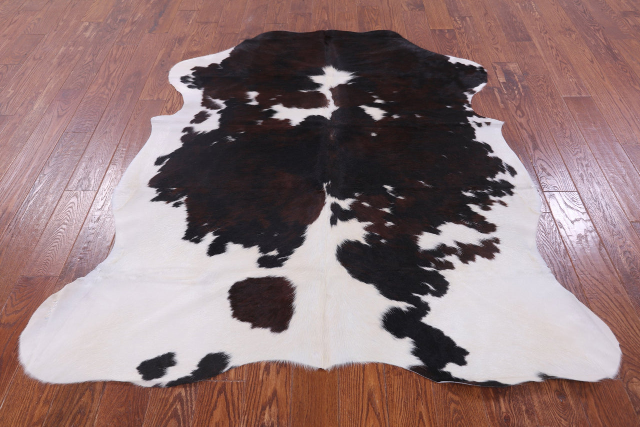 Tricolor Natural Cowhide Rug - Large 6'5"H x 5'10"W