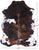 Brindle Natural Cowhide Rug - Large 7'3"H x 5'8"W