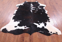 Thumbnail for Black & White Natural Cowhide Rug - Large 7'3