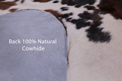 Tricolor Natural Cowhide Rug - Large 7'0