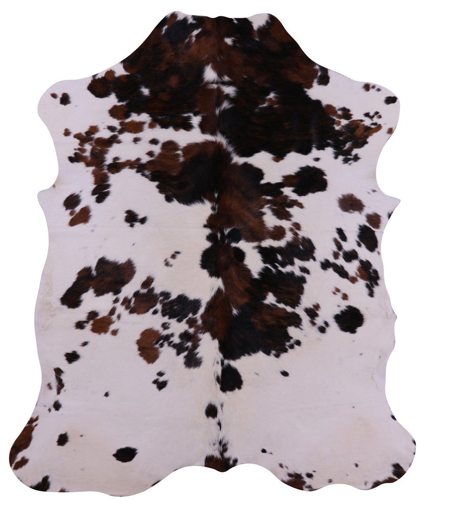 Tricolor Natural Cowhide Rug - Large 7'0"H x 5'11"W