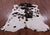 Tricolor Natural Cowhide Rug - Large 7'0"H x 5'11"W