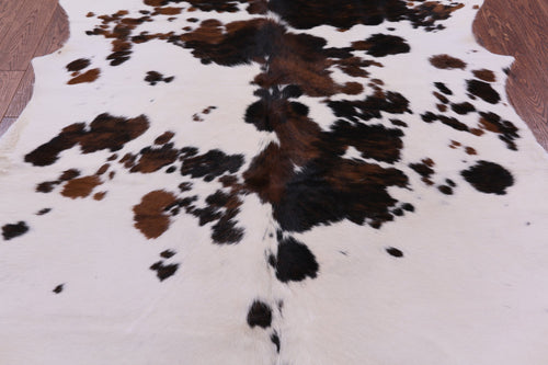 Tricolor Natural Cowhide Rug - Large 7'0