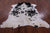 Black & White Natural Cowhide Rug - Large 7'4"H x 6'6"W