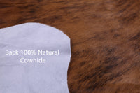 Thumbnail for Brindle Brown Natural Cowhide Rug - Large 7'1