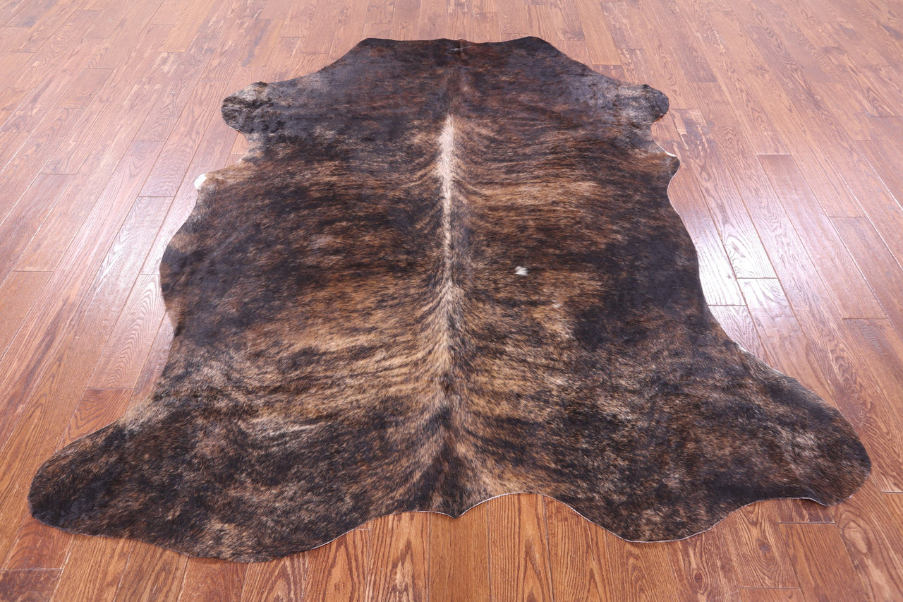 Brindle Natural Cowhide Rug - XLarge 7'3"H x 6'7"W