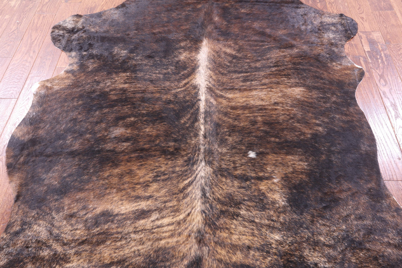 Brindle Natural Cowhide Rug - XLarge 7'3"H x 6'7"W